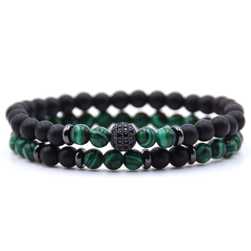 BESTSELLER ZIRKON Armband 6mm Naturstein Perlen