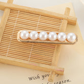 Slip-on Pearl Bow Hair Clip - Swefashionstore