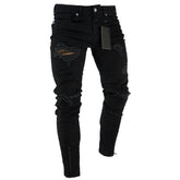 JEANS For Men Trousers Long BASIC Broken Clothes - Swefashionstore