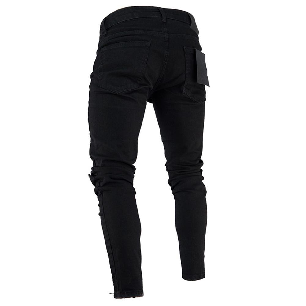 JEANS For Men Trousers Long BASIC Broken Clothes - Swefashionstore