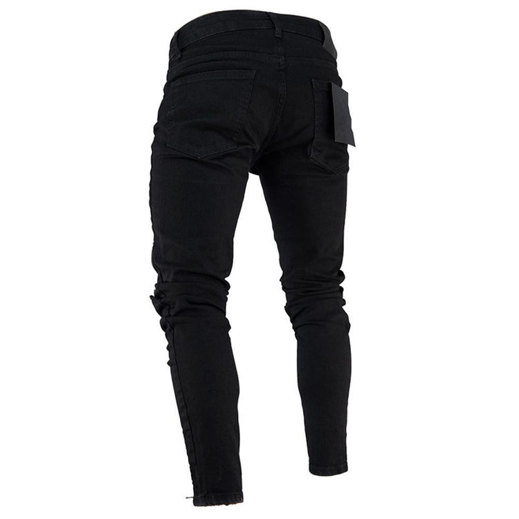 JEANS For Men Trousers Long BASIC Broken Clothes - Swefashionstore