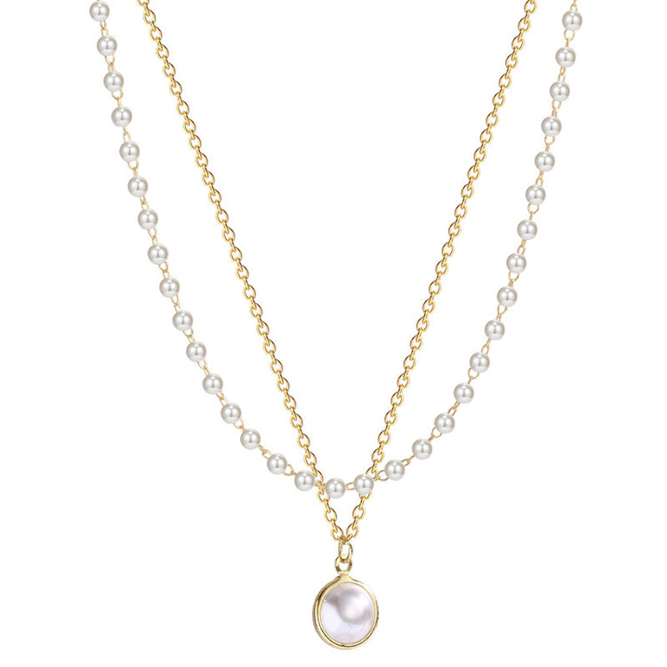 Summer Double-layer Pearls Necklace INS Fashion - Swefashionstore