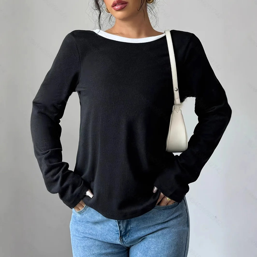 Women's Trendy Round Neck Two-Piece Full Sleeve