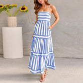 Summer Long Dress With Pockets - Swefashionstore