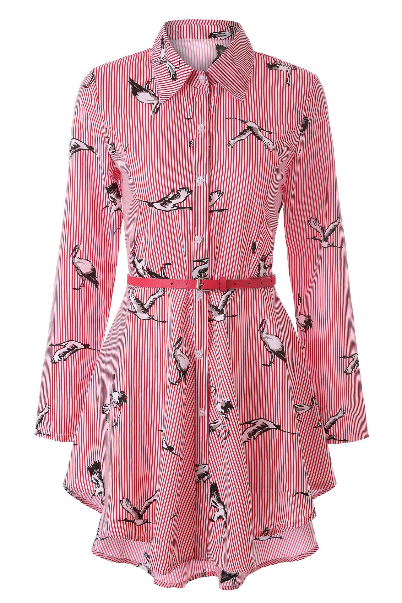 NEW Long Sleeve Women's Striped Fashion Shirt