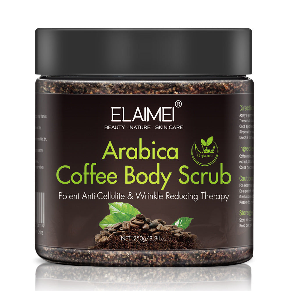 Coffee exfoliating body scrub