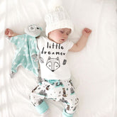 Newborn Baby Clothes Set T-shirt Tops Pants Little Boys and Girls Outfits - Swefashionstore