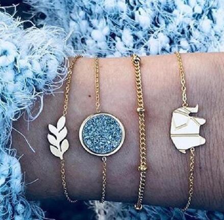 BESTSELLER PERLENKETTE Armband SET Fußkettchen