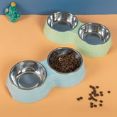 Pet Bowls Dog Food Water Feeder Stainless Steel - Swefashionstore