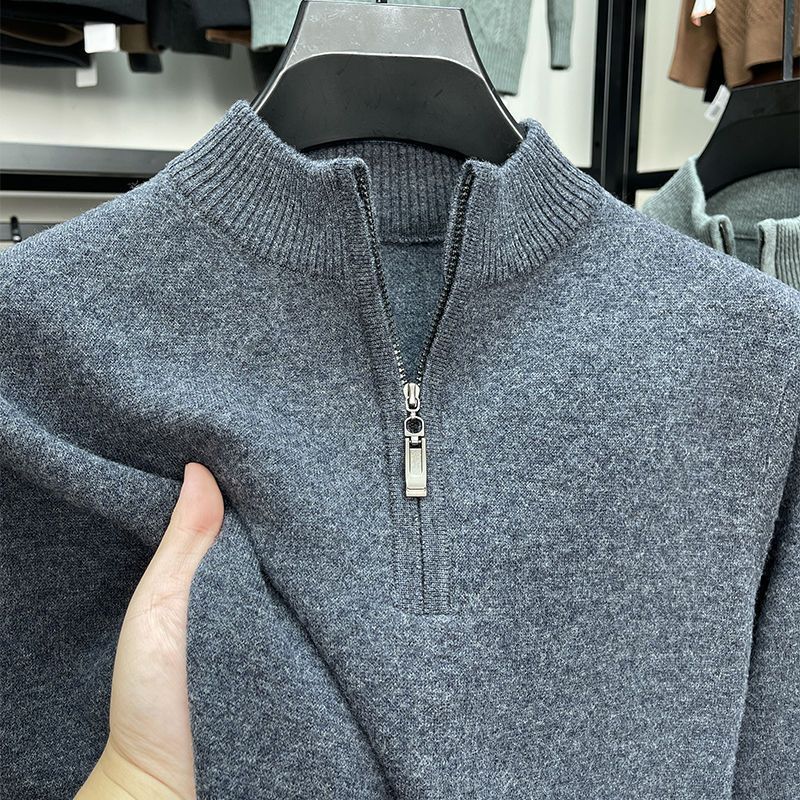 Casual Half Zipper Thermal Knitwear Coat - Swefashionstore