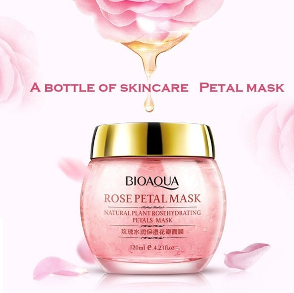 BIOAQUA Rose Petal Mask - Overnight Skin Care Sleep Mask for Radiant Skin - Swefashionstore