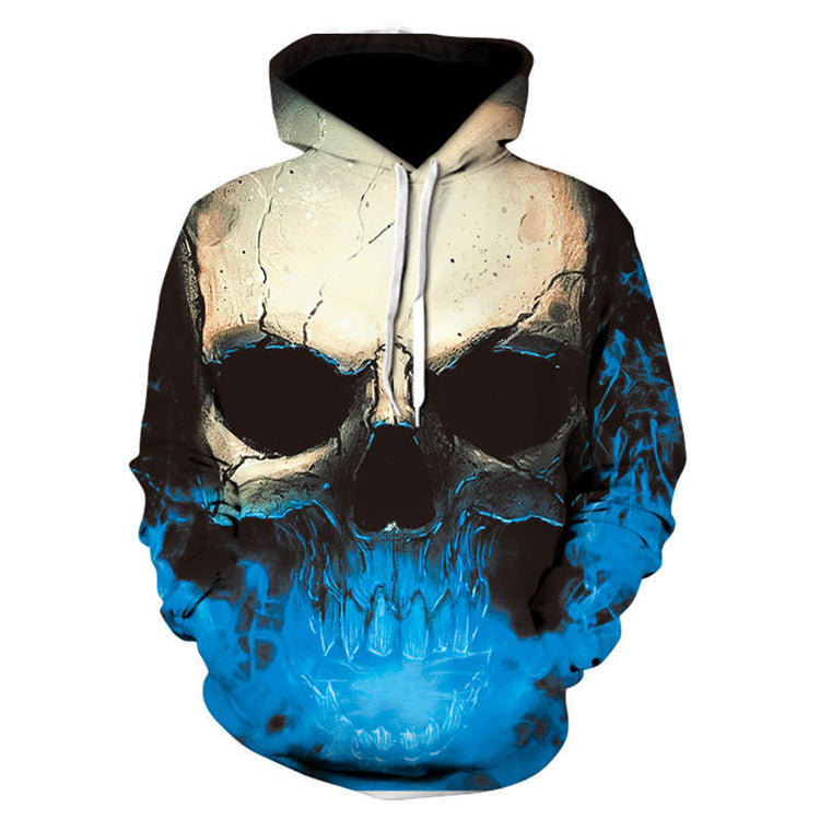 All kinds of fancy scary skull print hoodies - Swefashionstore