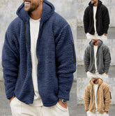 Plush Hooded Jacket Men&
