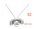 Sunflower Double Lettering Necklace - Swefashionstore