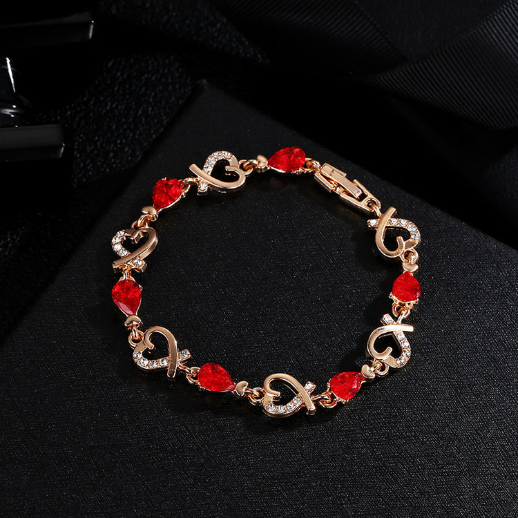 Love Bracelet With Rhinestones - Swefashionstore