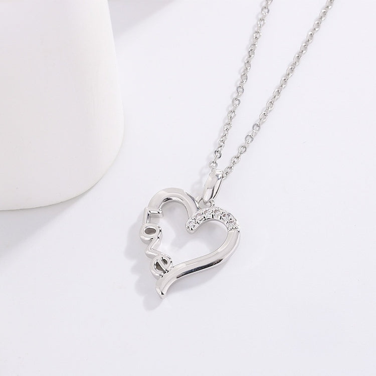 Heart Design LOVE Titanium Steel Necklace - Swefashionstore