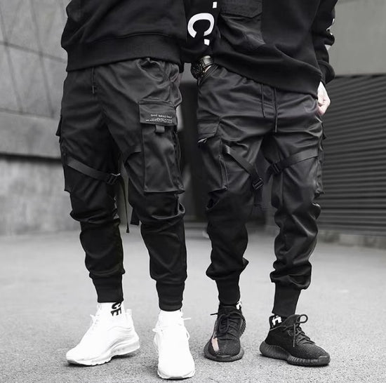 New Ribbons Harem Joggers Men Cargo-Pants - Swefashionstore
