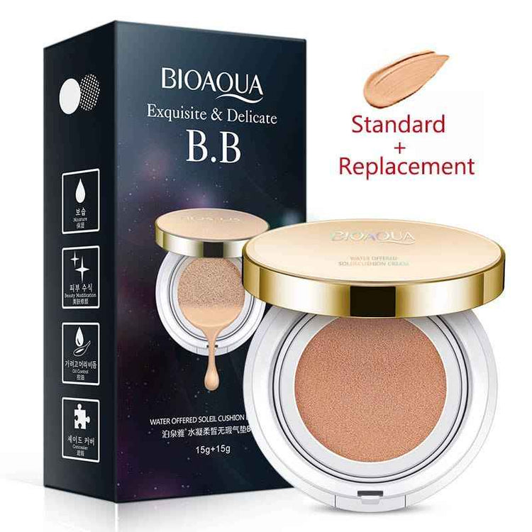Bioaqua Air Cushion BB Cream - 3 Color Concealer for Flawless Skin - Swefashionstore