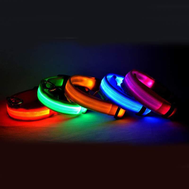 Nylon LED Pet Dog Luminous Collar - Swefashionstore