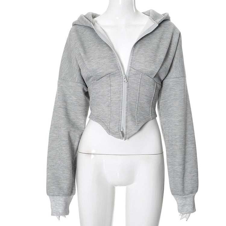 Zipper Hoodie Cardigan Y2K - Swefashionstore