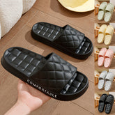 Home Slippers With Plaid Design - Swefashionstore