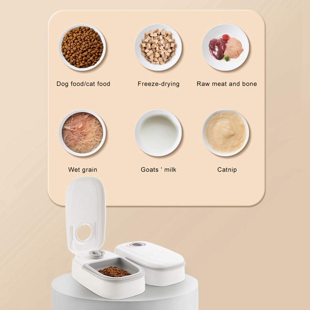 Automatic Pet Feeder Smart Food Dispenser For Cats Dogs Timer Stainless Steel Bowl Auto Dog Cat Pet Feeding Pets Supplies - Swefashionstore