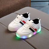 Kimmy White LED Sneakers Shoes - Swefashionstore