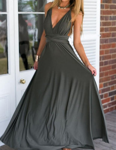 New Stylish Women's Long Party Floor-Length Summer Dress