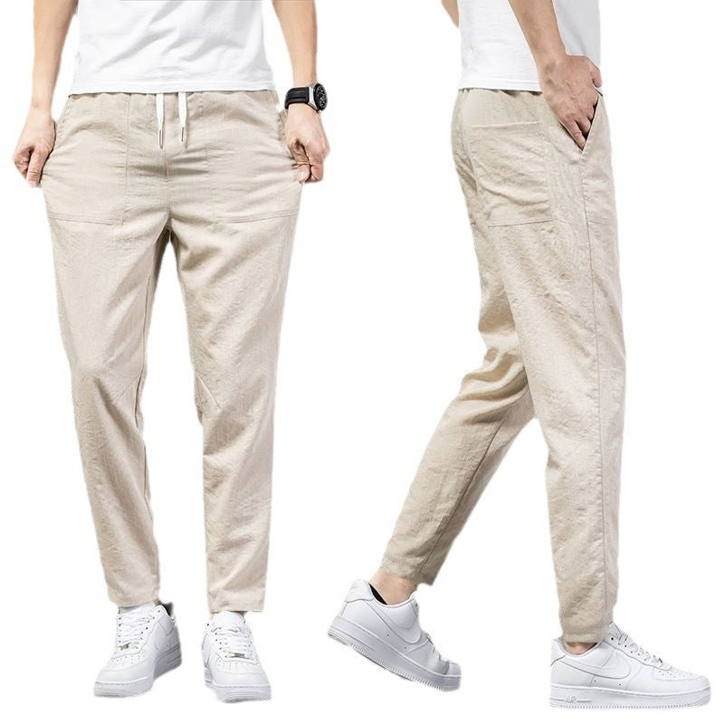 SOLID Color CLEAN Version Thin Pants Male