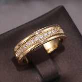 Simple Golden Sliver Rhinestones Ring - Swefashionstore
