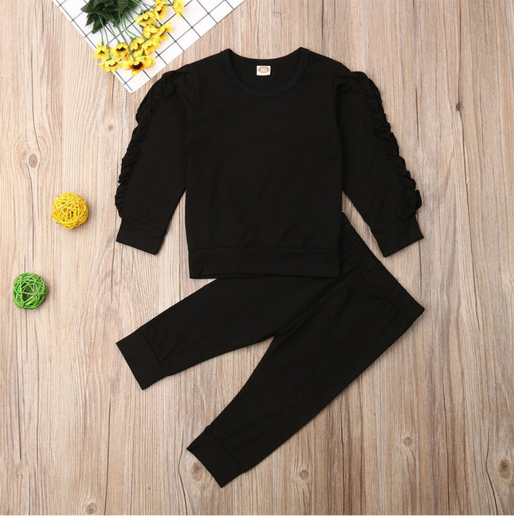 Newborn Baby Boys Girls Ruffles Jumper SET - Swefashionstore