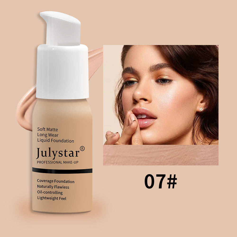 Julystar Waterproof Lasting Non Take Off Makeup Concealer Liquid Foundation - Swefashionstore