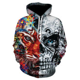 All kinds of fancy scary skull print hoodies - Swefashionstore