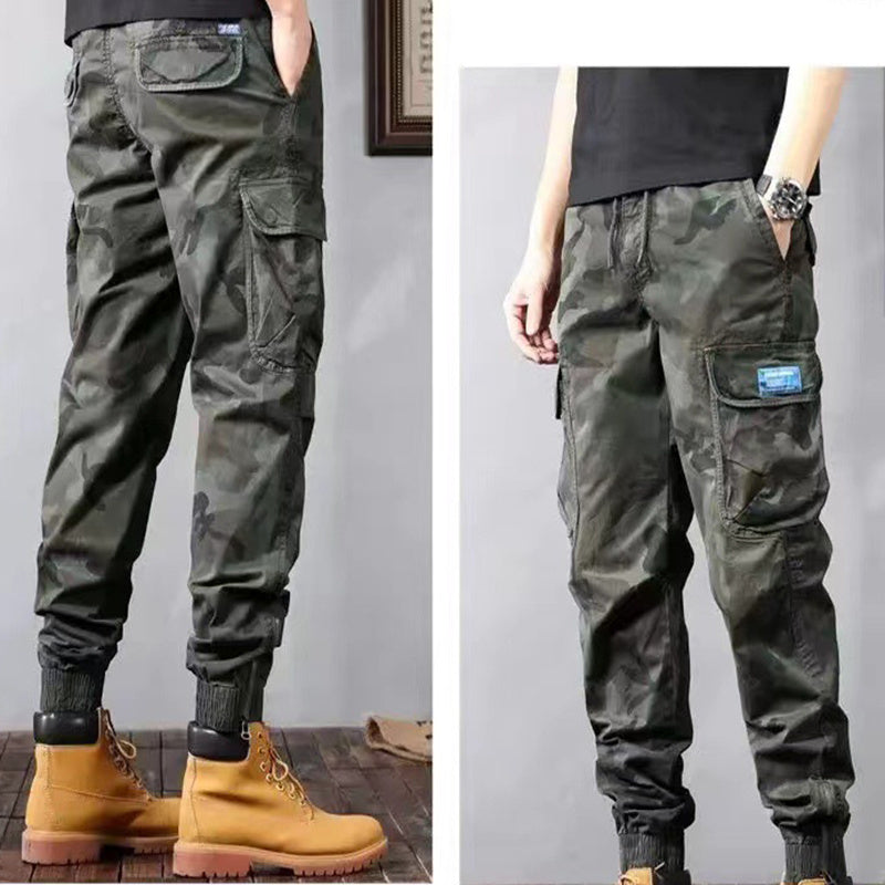 Camouflage Cargo Pants Loose Fit