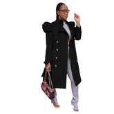 Pure Color All-match Long Trench Coat Women&