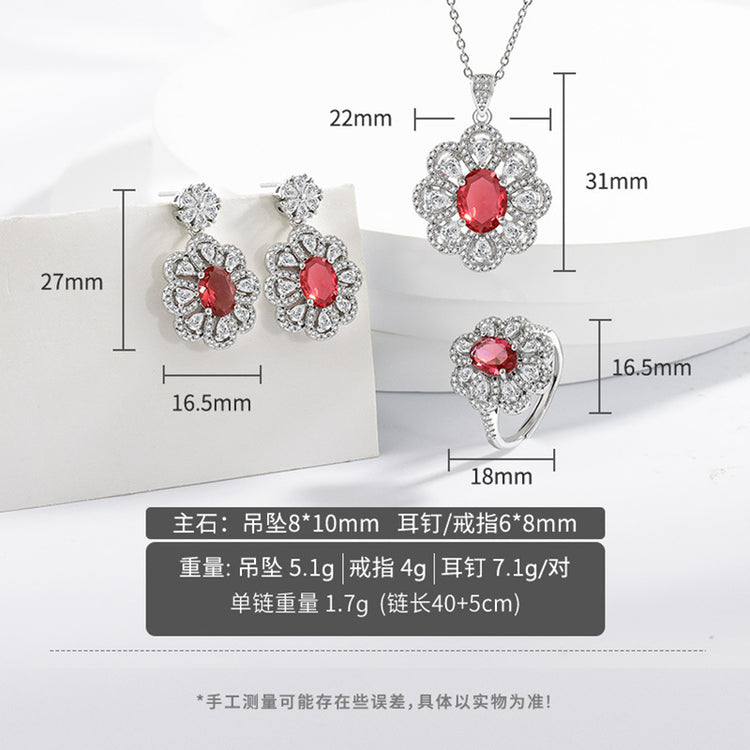 Bride Jewelry Earrings Necklace Jewelry Suit - Swefashionstore
