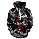 All kinds of fancy scary skull print hoodies - Swefashionstore