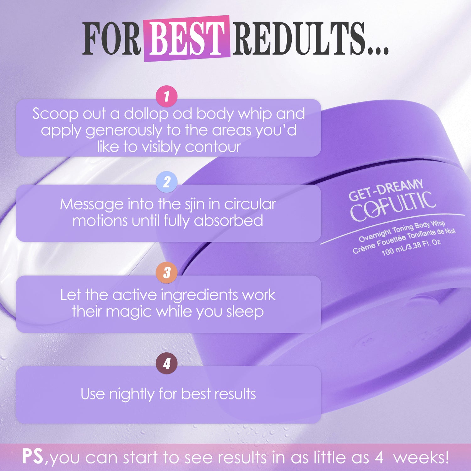 Cofultic Night Sleep Tightening Cream Flat Wrinkles - Swefashionstore