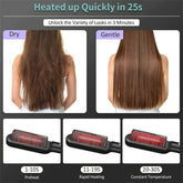 Hot Electric Hair Straightener And CurlingBrush - Swefashionstore