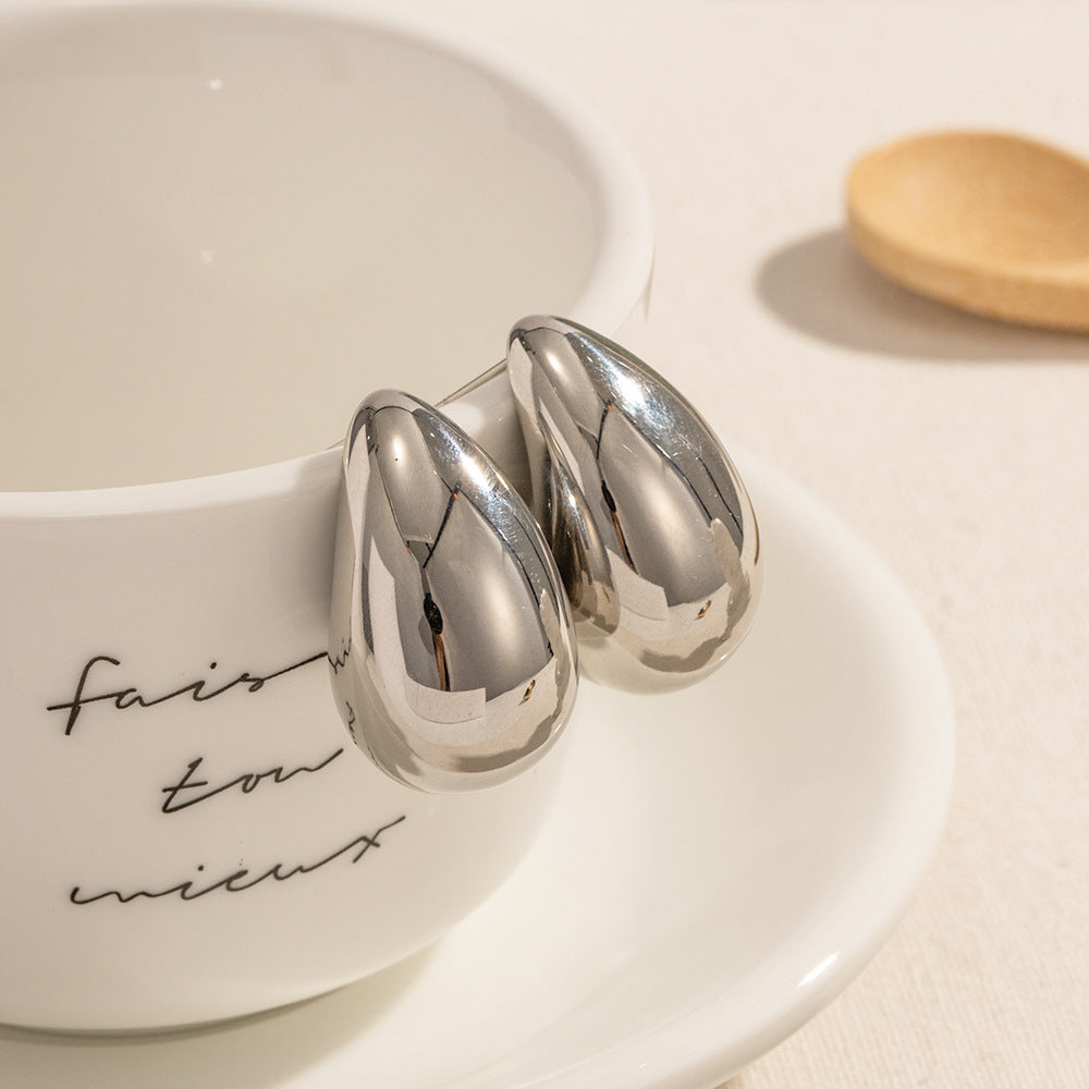 SIMPLE 18K vergoldete Damenmode TEARDROP Ohrringe