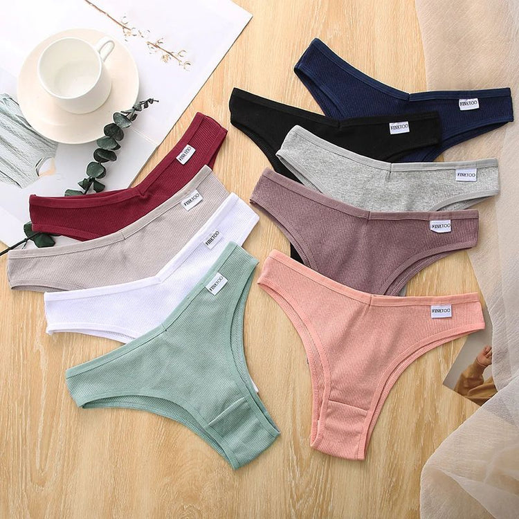 5Pcs Set Women Panties Cotton Underwear M-XL Comfo - Swefashionstore