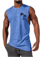 BESTSELLER Coconut Tree Embroidery Vest Summer Beach Tshirt - Swefashionstore