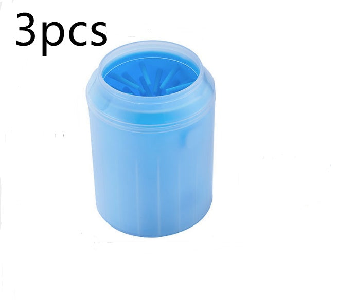 Pet Paw Cleaner Cleaning Kit Cup Soft Brush Can - Swefashionstore