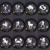 Twelve Constellation Black Glass Tiger-eye Bracelet - Swefashionstore