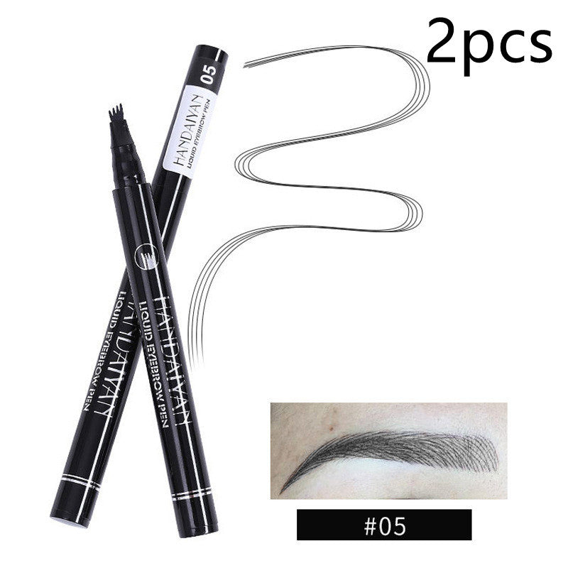 Four-head Eyebrow Pencil Liquid Eyebrow Pencil Tattoo Eyebrow Pencil Eyebrow Pencil 4-head Eyebrow Pencil Four-jaw Eyebrow Pencil - Swefashionstore
