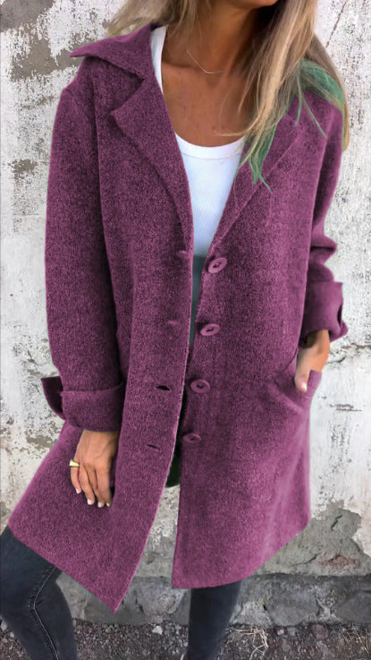 Cardigan With Pockets Outwear Coat Womens Clothing