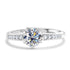 S925 Sterling Silver Moissanite Luxury Four-claw Couple Ring - Swefashionstore