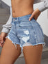 SUMMER MID-WAIST Stretch Worn WASHED Ripped Jeans - Swefashionstore