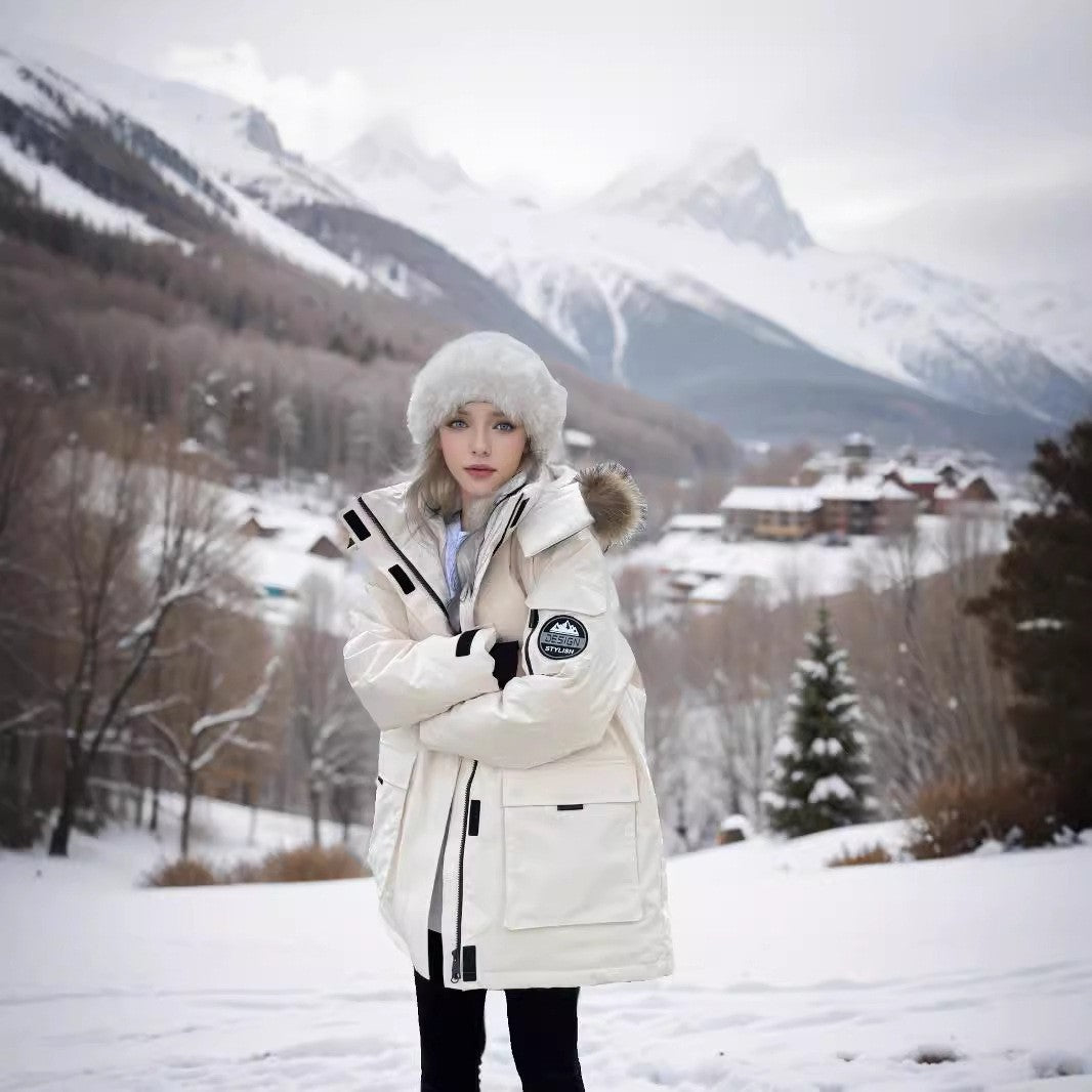 Mid-length Thermal Cotton Coat Women - Swefashionstore