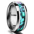 Tungsten Gold Ring With Black Veneer Plating - Swefashionstore